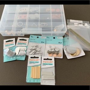 Metal stamping blanks and storage case